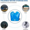 Water Storage Bag Foldable Bag 10l Large Capacity With Valve Food Grade Portable No Leakage For Camp