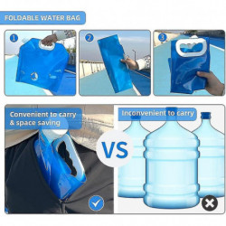 Water Storage Bag Foldable Bag 10l Large Capacity With Valve Food Grade Portable No Leakage For Camp Water Storage Bag Foldable Bag 10l Large Capacity With Valve Food Grade Portable No Leakage For Camp