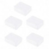 5pcs Storage Box Small Lightweight Portable Plastic Transparent Storage Box Stationery Box Packaging Box