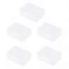5pcs Storage Box Small Lightweight Portable Plastic Transparent Storage Box Stationery Box Packaging Box
