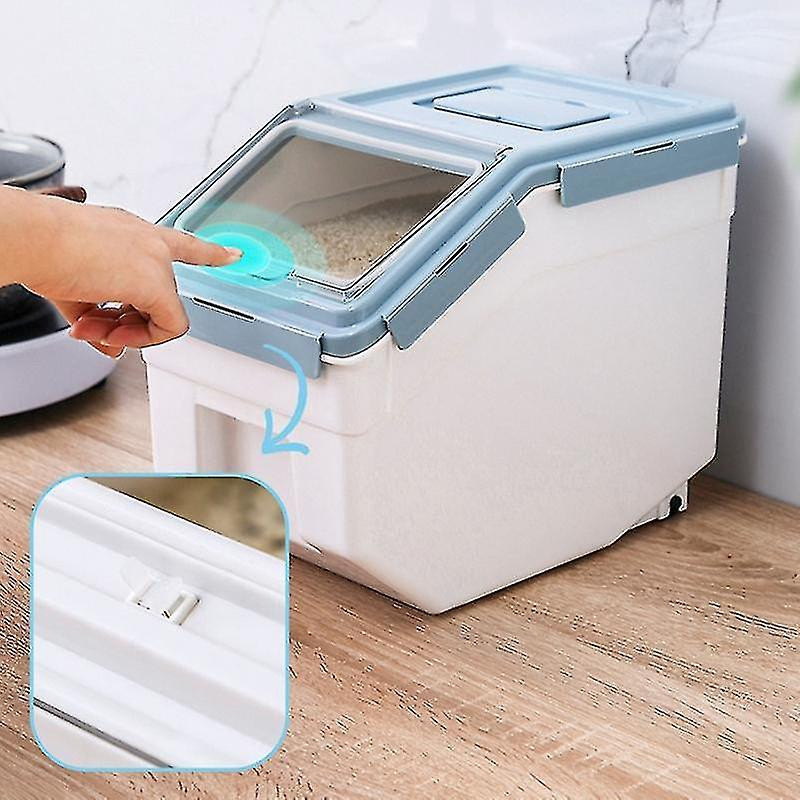 Food Storage Box Plastic Kitchen Lunch Box With Lid Sealed Moisture-proof Storage Box Pet Dog Food