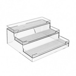 Tiered Cupboard Shelves - Frees Tanding Kitchen Pantry Storage For Tins, Jars And Cans - For Pantries Display Stand Tiered Cupboard Shelves - Frees Tanding Kitchen Pantry Storage For Tins, Jars And Cans - For Pantries Display Stand
