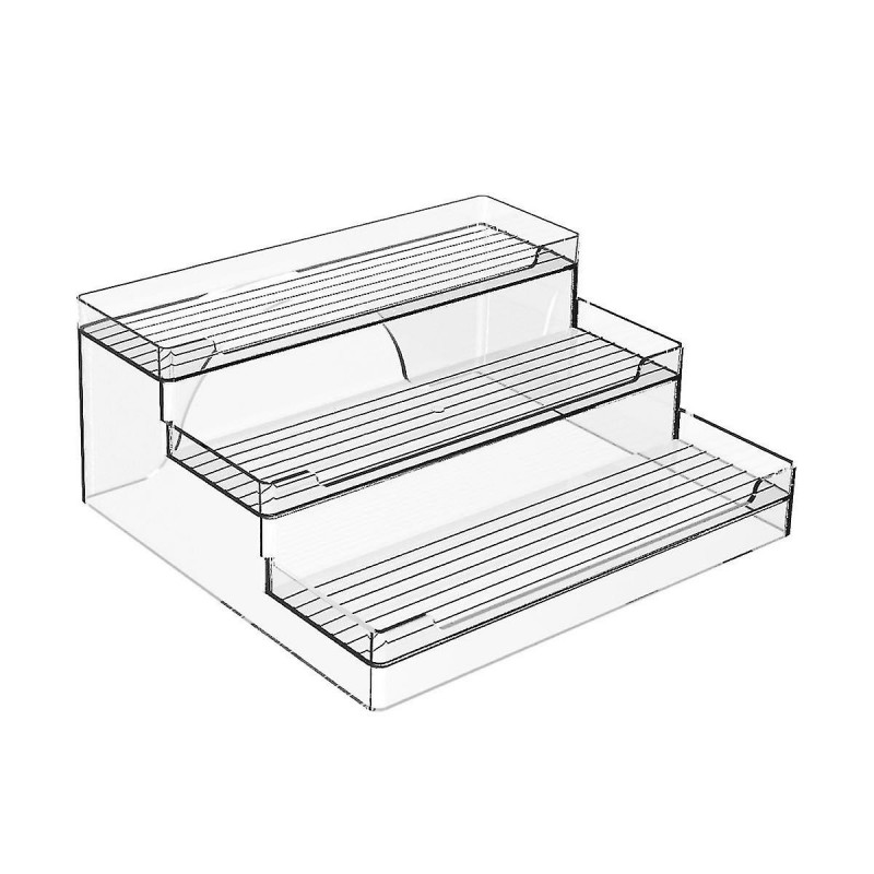 Tiered Cupboard Shelves - Frees Tanding Kitchen Pantry Storage For Tins, Jars And Cans - For Pantries Display Stand