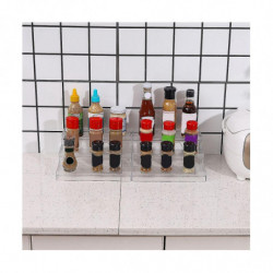 Tiered Cupboard Shelves - Frees Tanding Kitchen Pantry Storage For Tins, Jars And Cans - For Pantries Display Stand Tiered Cupboard Shelves - Frees Tanding Kitchen Pantry Storage For Tins, Jars And Cans - For Pantries Display Stand