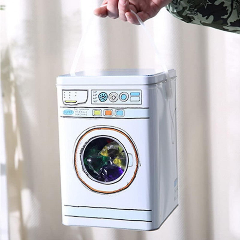 Washing Powder Box Storage with Handle, Dry Food Rice Flour Detergent Food Container Dog Foodstyle 1