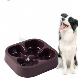 1 pcs Pet Feeder Bowl, Prevent Choking Slow Feeding Dog/Cat Bowl(Brown) 1 pcs Pet Feeder Bowl, Prevent Choking Slow Feeding Dog/Cat Bowl(Brown)