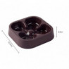1 pcs Pet Feeder Bowl, Prevent Choking Slow Feeding Dog/Cat Bowl(Brown)