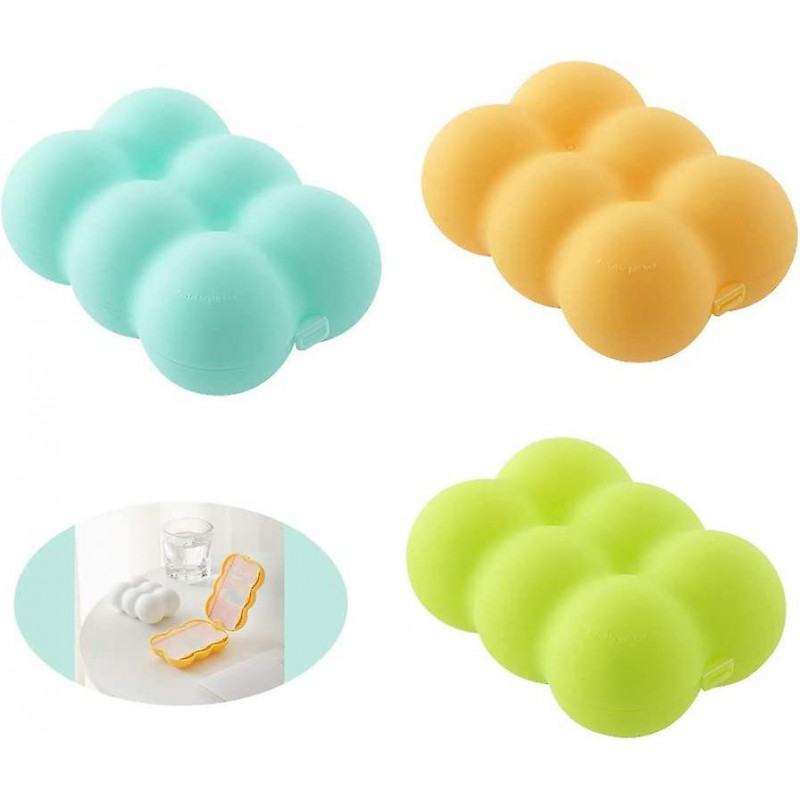 3 Piece Portable Travel Medication Planning Containers (Random Colors)