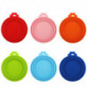 Pack Of 6 Silicone Lids For Can, Food Silicone Lid For Cat Dog Food Can, Silicone Cover For Pet Food Cans
