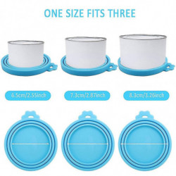 Pack Of 6 Silicone Lids For Can, Food Silicone Lid For Cat Dog Food Can, Silicone Cover For Pet Food Cans Pack Of 6 Silicone Lids For Can, Food Silicone Lid For Cat Dog Food Can, Silicone Cover For Pet Food Cans