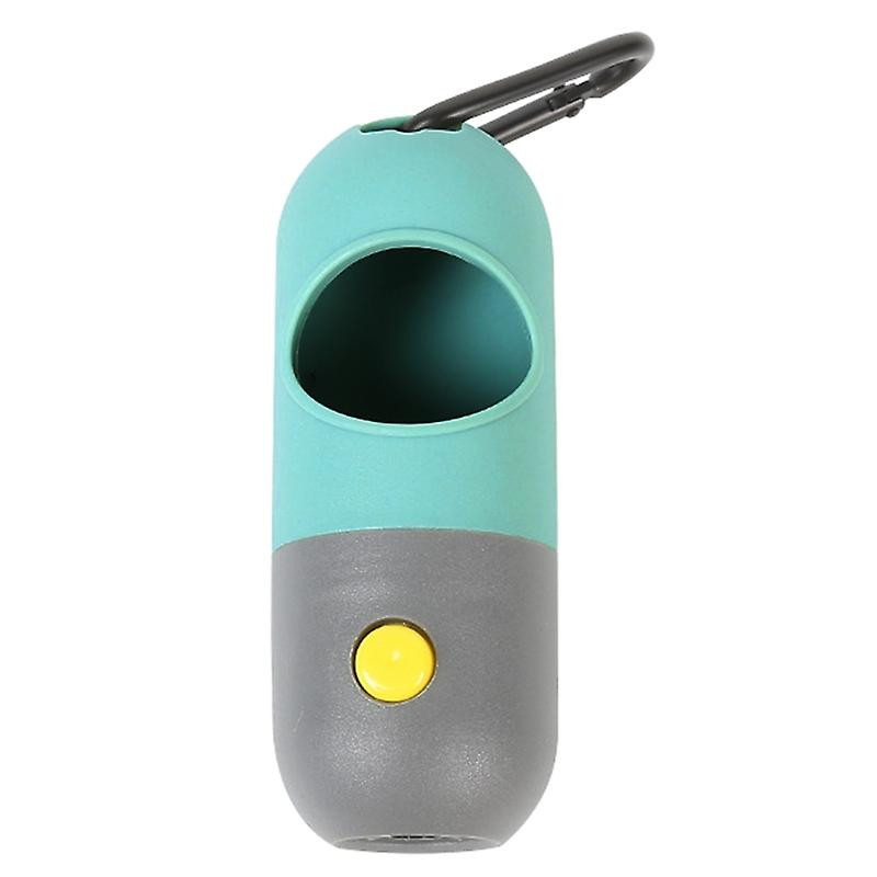 Pet Waste Disposal Bag Dispenser with Flashlight Clip for Dog Outdoor Playing