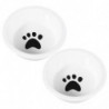 2 Pc Stainless Steel Pet Bowls Pet Accessories Dog Bowl Pet Bowl Pet Supplies