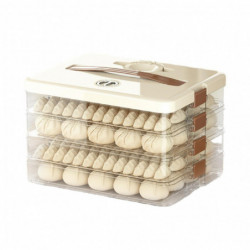 Dumpling Storage Box Large Capacity Multi Layer Transparent Plastic Airtight Food Container Kitchen Supplies Dumpling Storage Box Large Capacity Multi Layer Transparent Plastic Airtight Food Container Kitchen Supplies