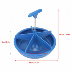 5 Girds Pig Feeder Circular Eating Trough Piglet Food Bucket Feeding Container Rear Hanging Hook 5 Girds Pig Feeder Circular Eating Trough Piglet Food Bucket Feeding Container Rear Hanging Hook