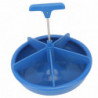 5 Girds Pig Feeder Circular Eating Trough Piglet Food Bucket Feeding Container Rear Hanging Hook
