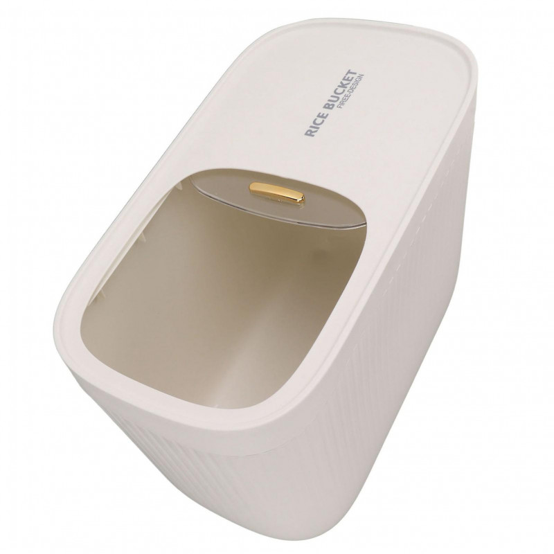 Plastic Rice Bucket Bpa Free Airtight Transparent Cover Rice Container For Flour Bean