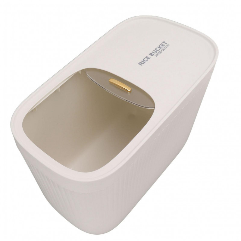 Plastic Rice Bucket Bpa Free Airtight Transparent Cover Rice Container For Flour Bean
