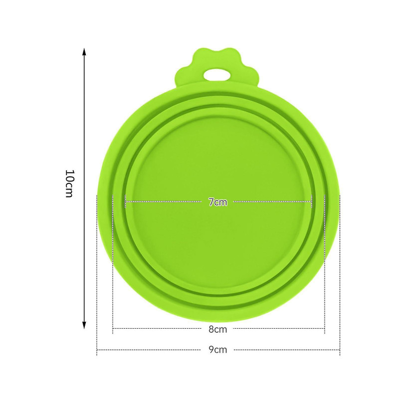 4 Pcs Pet Food Can Lids, Silicone Lids, Cat Food Tin Cover, 3 In 1 Universal Can Lid For Dogs Cats