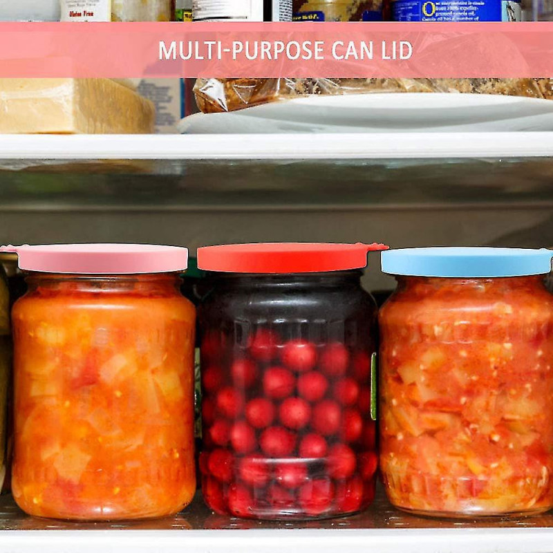 4 Pcs Pet Food Can Lids, Silicone Lids, Cat Food Tin Cover, 3 In 1 Universal Can Lid For Dogs Cats