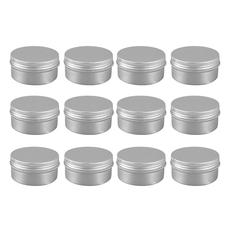Pack de 12 boîtes de 80 ml conteneurs thé en aluminium boîte baume à lèvres boîte de rangement bocal conteneurs [...]