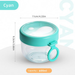 Contenants d’avoine de nuit avec couvercles et cuillères, pots de yogourt portables Tasses à dessert de grande [...]