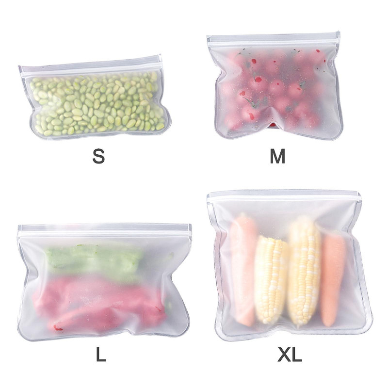 Sac de scellage alimentaire pour réfrigérateur scellé Transparent réutilisable de qualité alimentaire lavable [...]