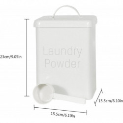 Laundry Storage Tin Boxwashing Et Square Metal Food/flour/sundries Kitchen Storage Tin Canister/ Et/containers [...]