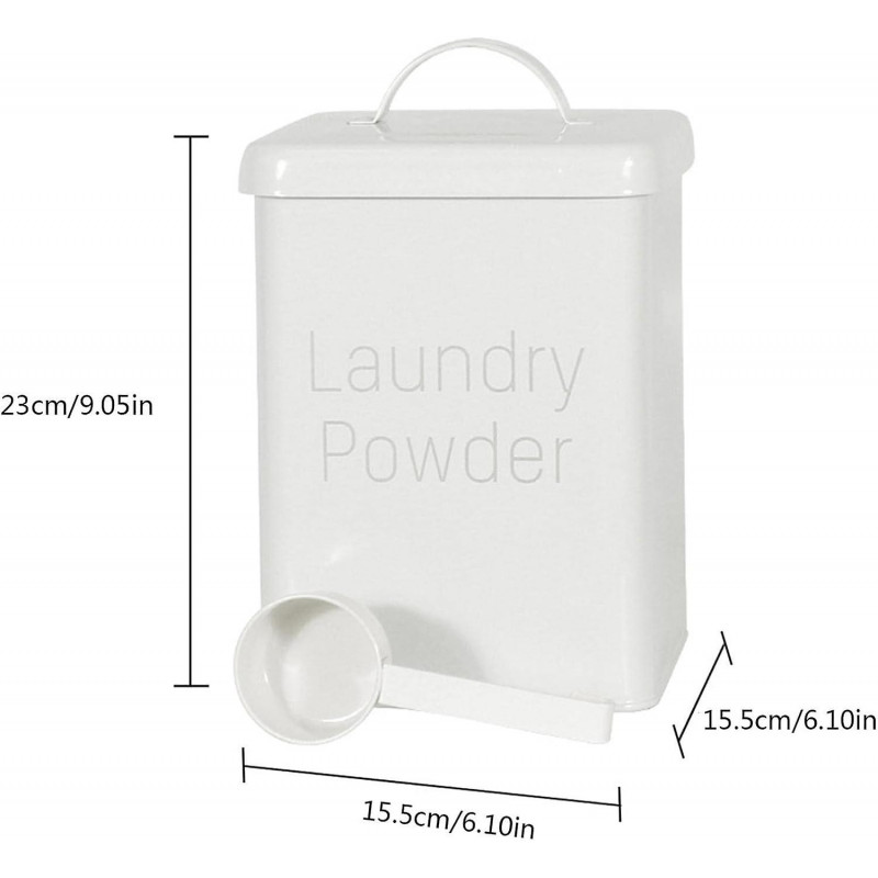 Laundry Storage Tin Boxwashing Et Square Metal Food/flour/sundries Kitchen Storage Tin Canister/ Et/containers [...]
