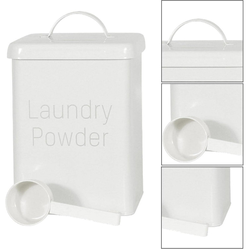 Laundry Storage Tin Boxwashing Et Square Metal Food/flour/sundries Kitchen Storage Tin Canister/ Et/containers [...]