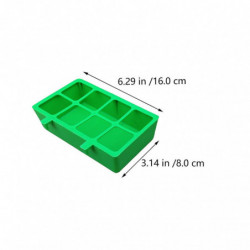 2pcs Bird Feeder Bird Cage Food Box Container Anti-spill Food Box (White, Green) 2pcs Bird Feeder Bird Cage Food Box Container Anti-spill Food Box (White, Green)