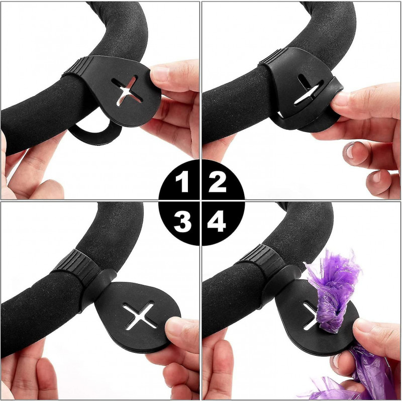 4 Pieces Poop Bag Holder For Leash Dog Waste Bag Carrier Handy And Easy Doggy Bag Carrier