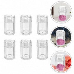 6 Pcs Travel Container Refillable Powder Bottle Makeup Loose Powder Box Small Powder Container 6 Pcs Travel Container Refillable Powder Bottle Makeup Loose Powder Box Small Powder Container