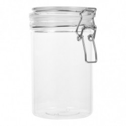 750ml Plastic Canister with Locking Clamp Grain Storage Jar for Tea, Sugar, Coffee Bean 750ml Plastic Canister with Locking Clamp Grain Storage Jar for Tea, Sugar, Coffee Bean