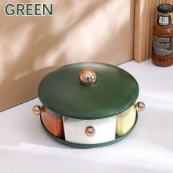 Turntable Cupboard Organizer, Kitchenware, Rotating Seasoning Container, Rotatingsalt Box, Kitchen Food Storage [...]