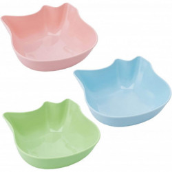 Plastic Pet Feeding Bowls Dog Food Containers 3 Pieces (Blue+Pink+Green) (4-D-W) Plastic Pet Feeding Bowls Dog Food Containers 3 Pieces (Blue+Pink+Green) (4-D-W)