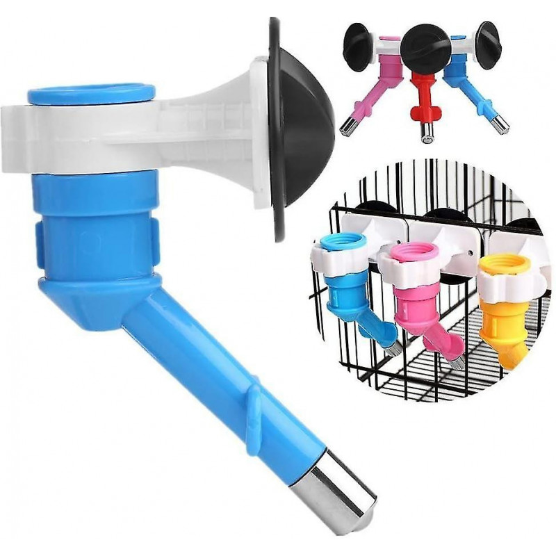 Pet Drinker Head, Automatic Hanging Feeder Dispenser No Drip Small Animal Water Bottle For Small Pet (1pcsblue)