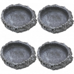 Lizard Terrarium 4pcs Feeding Utensils Terrarium Water Dish Reptile Feeding Glass Food Containers Pet Food [...]