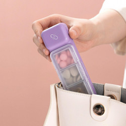 Emergency Medicine Storage Boxes Pocket Tablet Container With Cutter Double Seal Emergency Medicine Storage Boxes Pocket Tablet Container With Cutter Double Seal