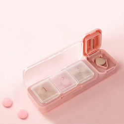 Emergency Medicine Storage Boxes Pocket Tablet Container With Cutter Double Seal Emergency Medicine Storage Boxes Pocket Tablet Container With Cutter Double Seal