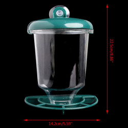 Hanging Cup Seeds Clear Food Seed Dispenser Container Set Hanging In Cage Hanging Cup Seeds Clear Food Seed Dispenser Container Set Hanging In Cage