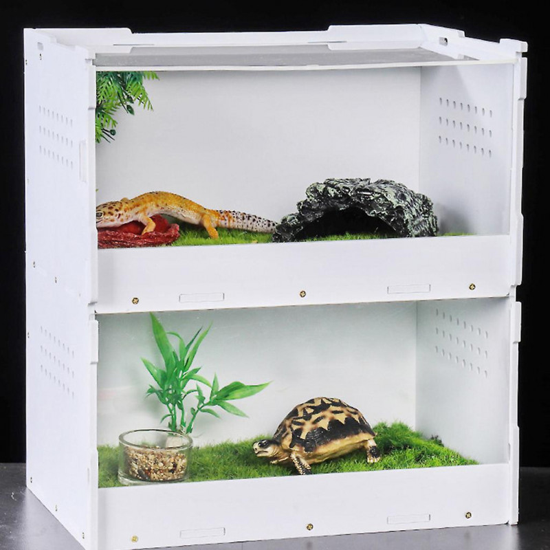 Transparent Acrylic Container Double-layer Feeding Box For Spiders Scorpions