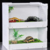 Transparent Acrylic Container Double-layer Feeding Box For Spiders Scorpions
