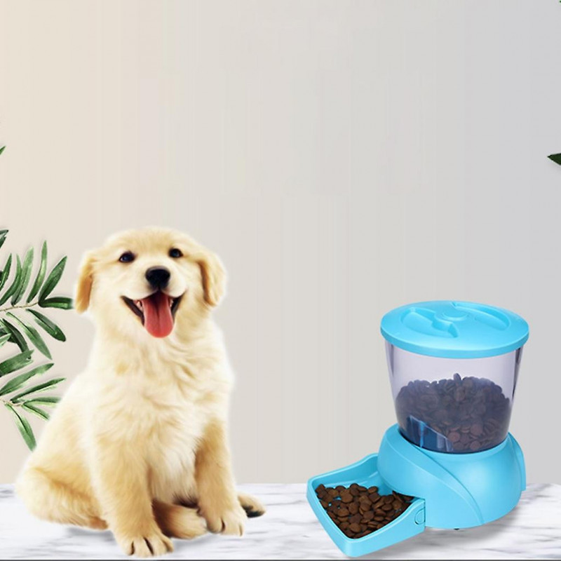 4.5l Timed Feeder Cat And Dogs Memory Setting Cat Dry Food Dispenser