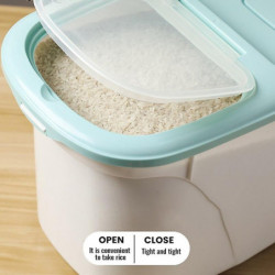 5/10kg Plastic Rice Storage Box Sealed Moisture-proof Insect-proof Large Capacity Grain Pet Food Container Kitchen [...]