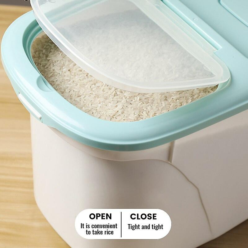 5/10kg Plastic Rice Storage Box Sealed Moisture-proof Insect-proof Large Capacity Grain Pet Food Container Kitchen [...]