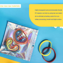 100pcs Holographique Sacs Refermables Scellés Sacs Pour Le Stockage De Nourriture De Faveur De Fête (Couleur [...]