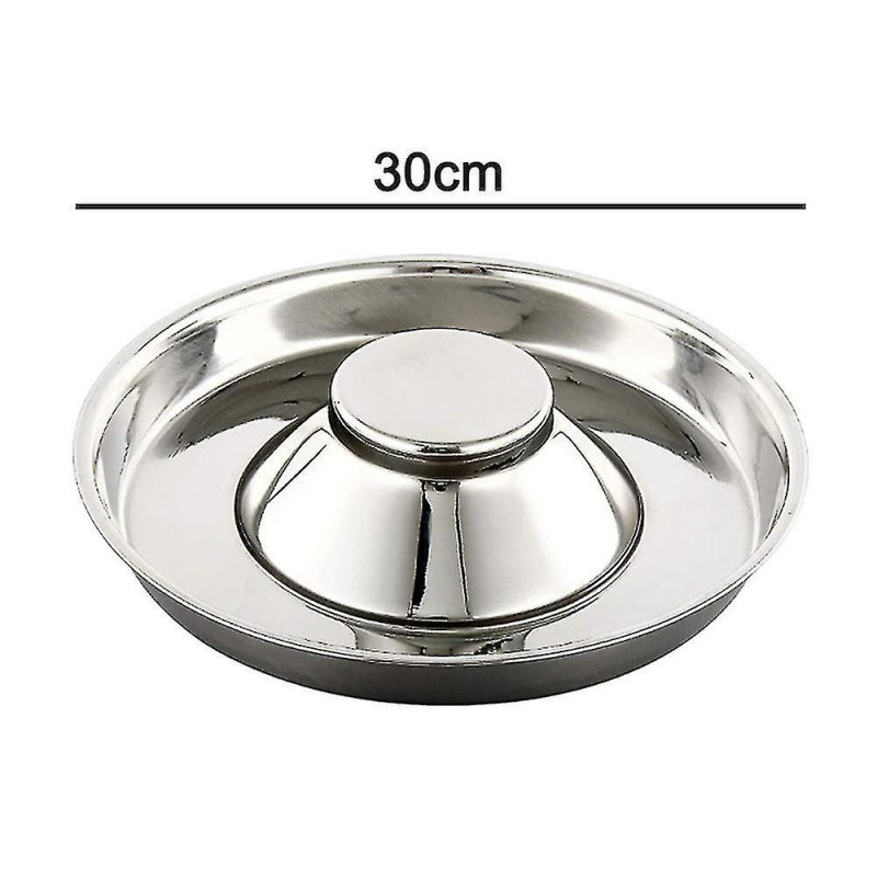 Stainless Steel Dog Bowl Hammered Puppy Litter Food Feeding Weaning