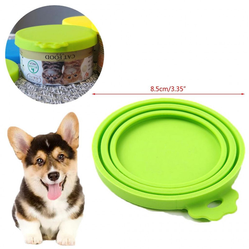Portable Silicone Dog Cat Canned Lid Pet Food Cover Storage Fresh-keeping Lids