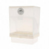Bird Feeder For Cage Automatic Dispenser No Mess Clear Acrylic Container