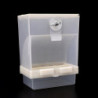 Bird Feeder For Cage Automatic Dispenser No Mess Clear Acrylic Container
